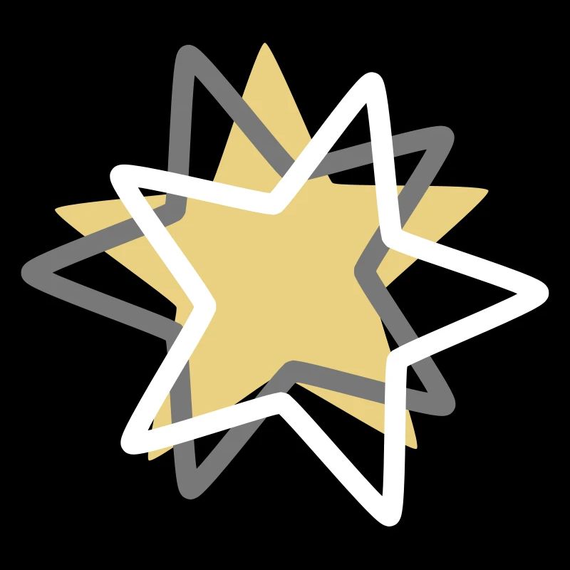 Étoiles de noël argent gris or jaune et blanc