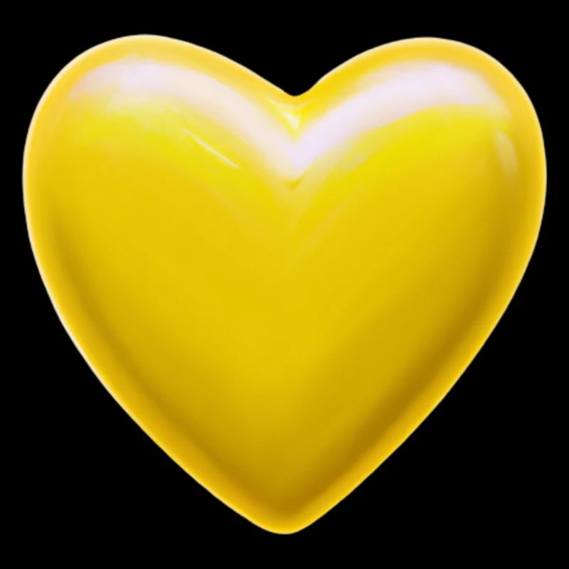 Heart yellow gift idea