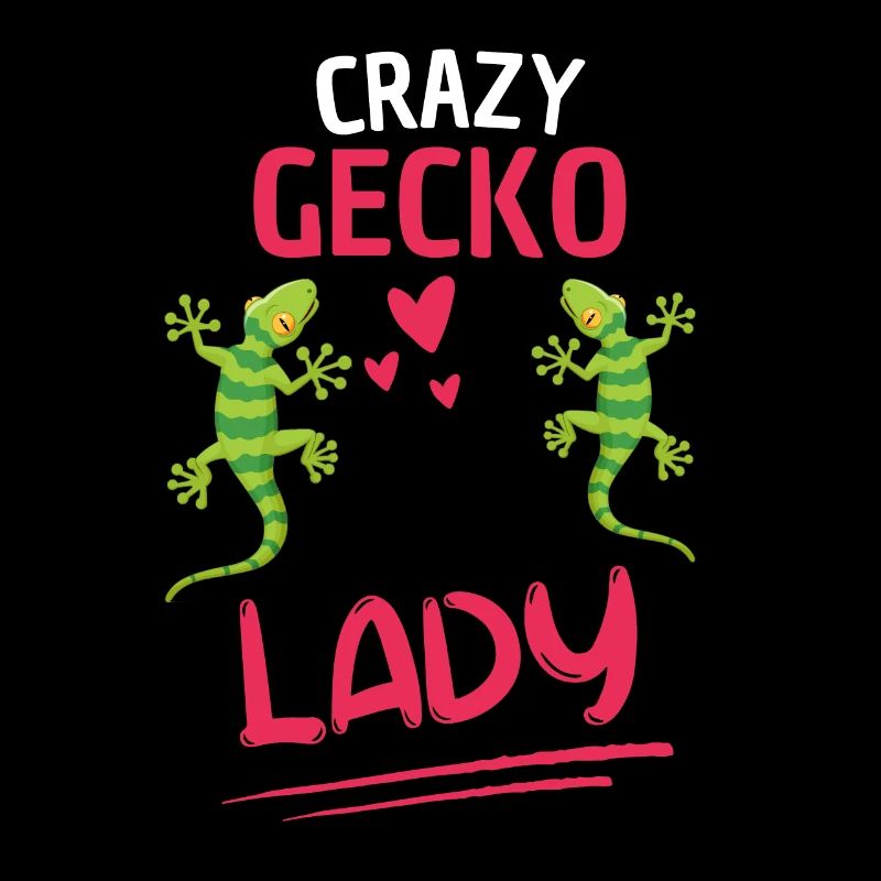 Crazy Gecko Lady Lizard Animal Gift Gecko