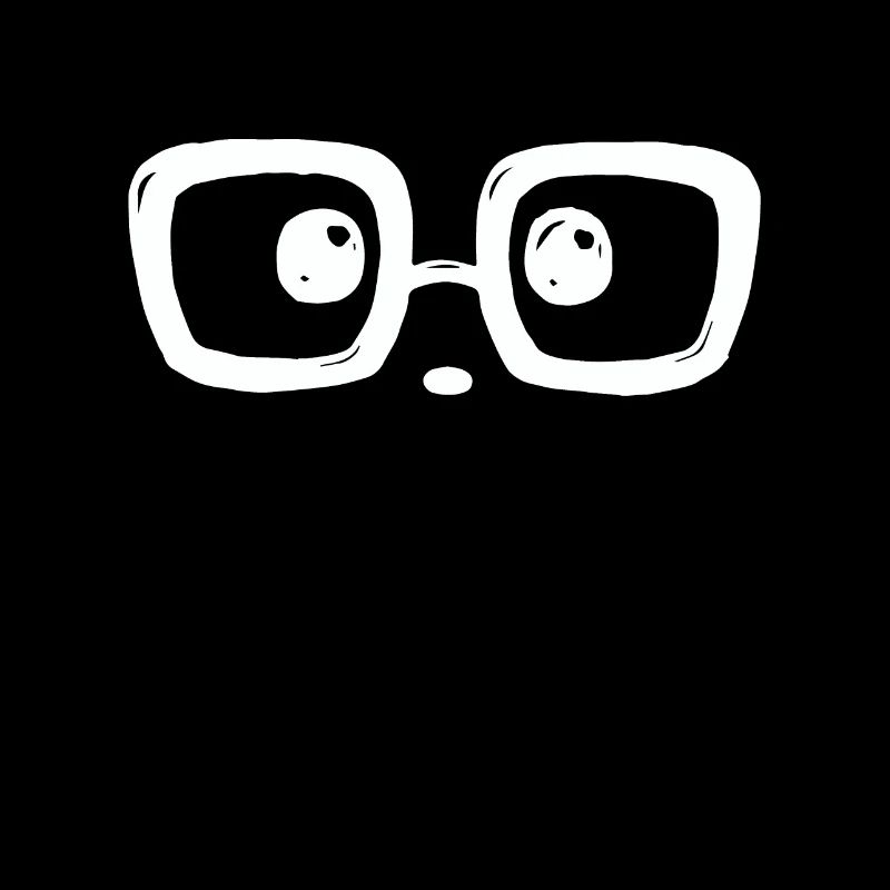 Erstaunter Blick mit Brille ...