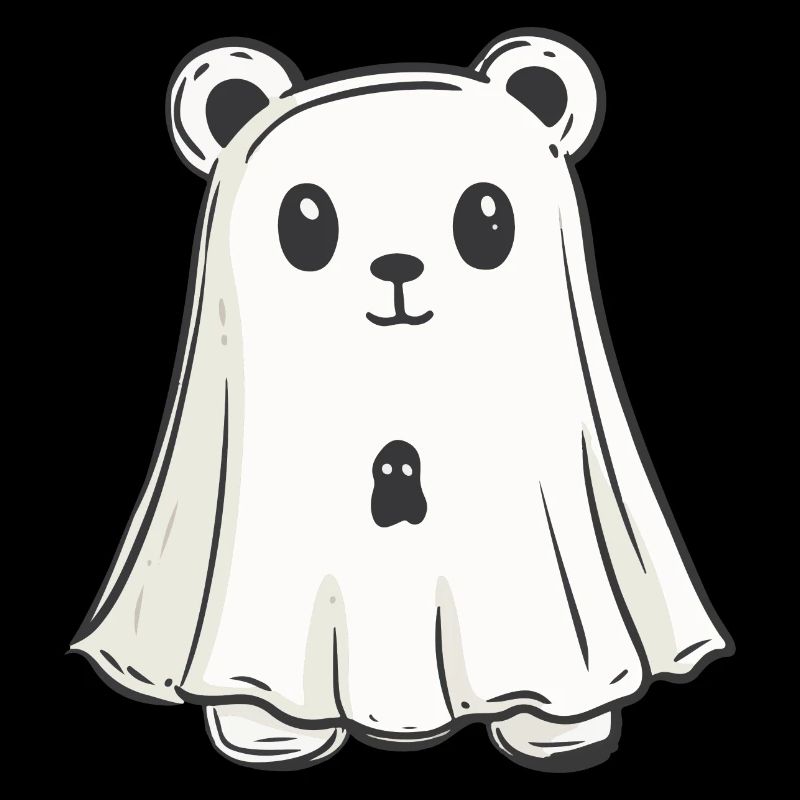 Bear Halloween Funny Ghost