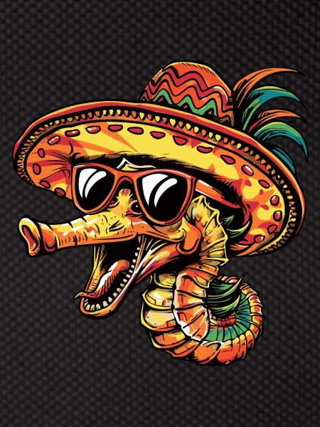 Hippocampe Drôle Sombrero