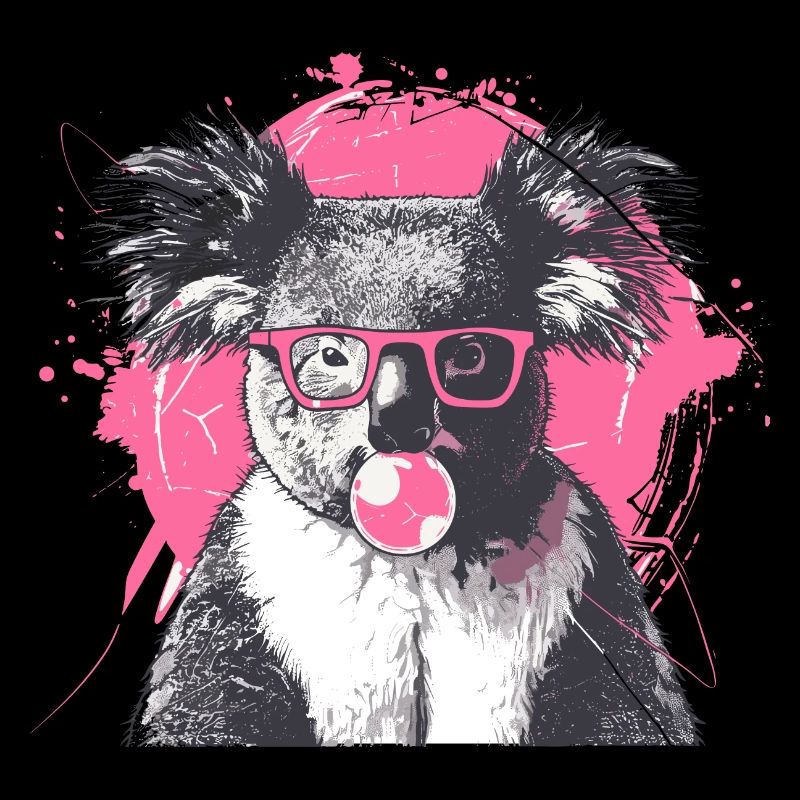 Koala avec lunettes de soleil Bubblegum pour un