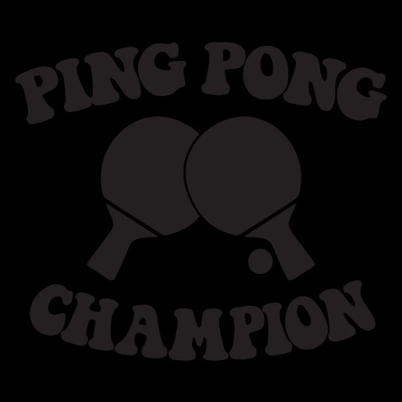 Ping Pong Champion Design Table Tennis and