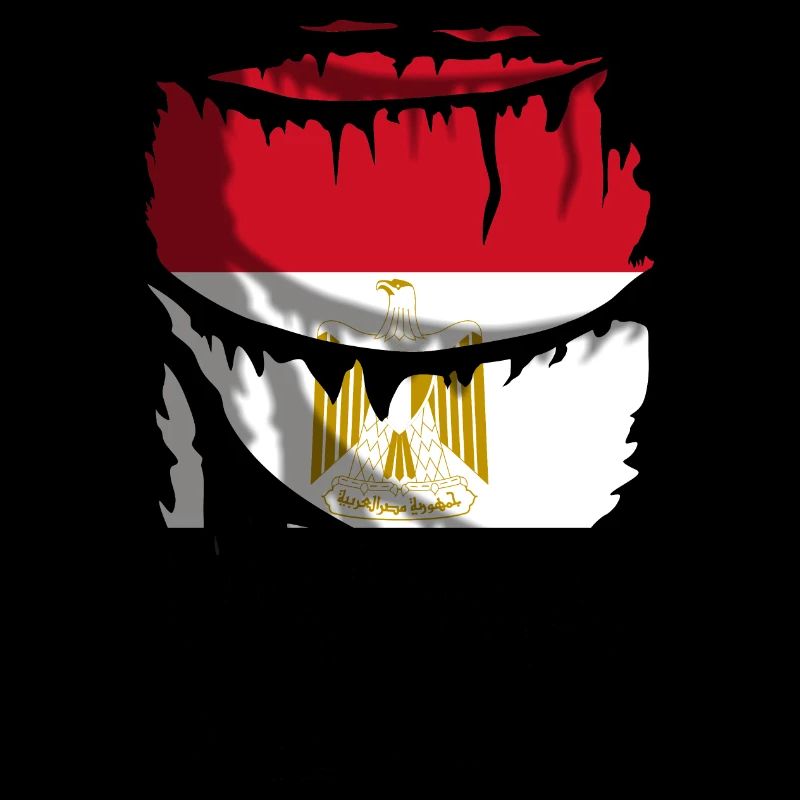 Drapeau de l’Égypte, chemise à effet brisé