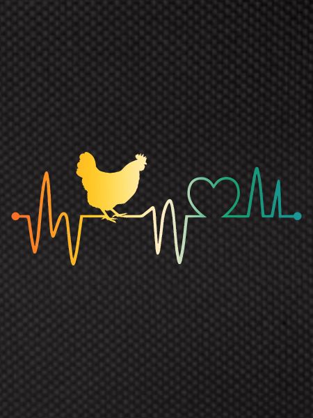 Chickens heartbeat hen