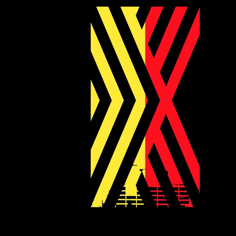 Drapeau de la Belgique Drapeau belge Vintage Look vieilli