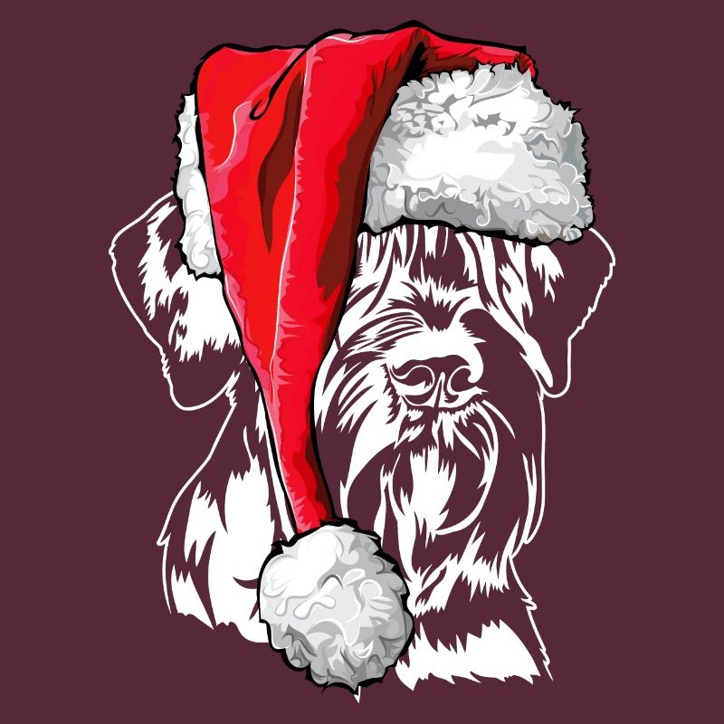 Père Noël géant Schnauzer chiens de Noël Wilsigns