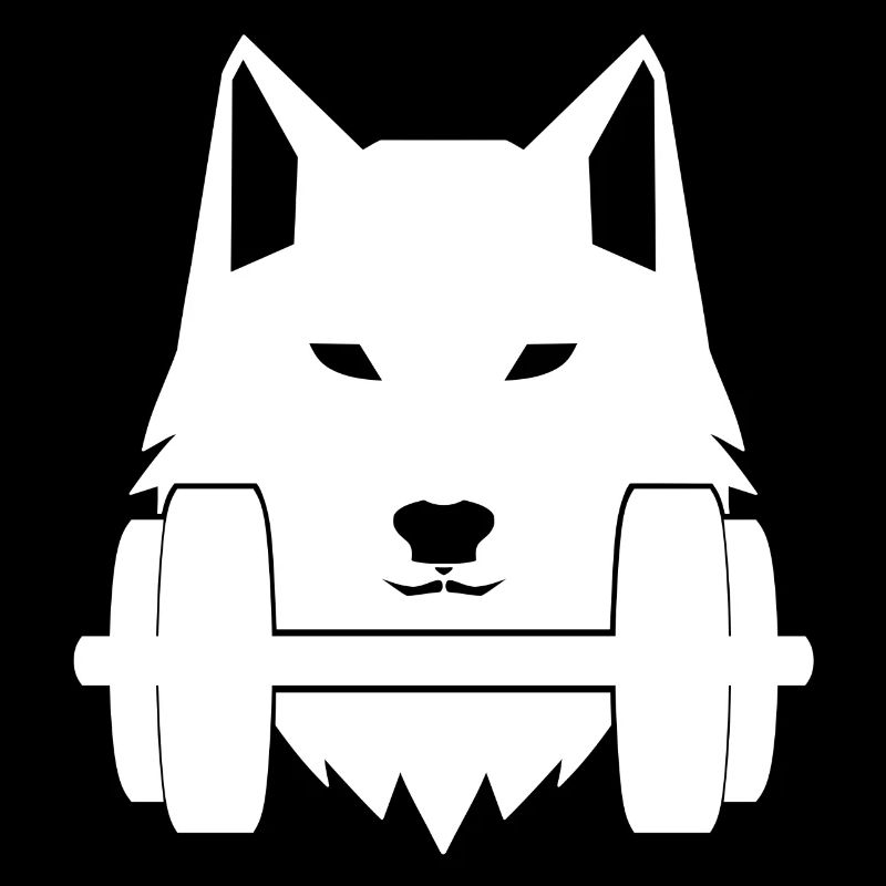 Wolf Dumbbell Gym Training Shirt Cap Gift Idea