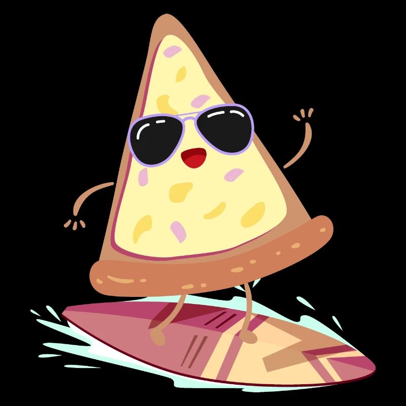 Pizza Hawai surfeur surf ananas