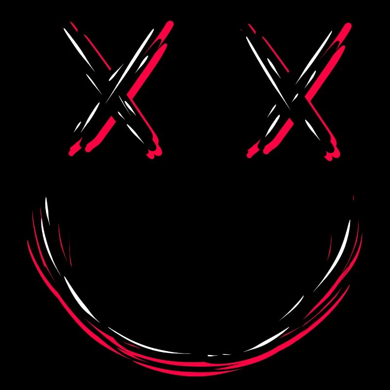 Visage avec X yeux