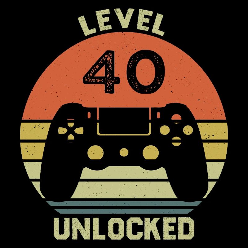 Level 40 Unlocked 40 Geburtstag Geschenk