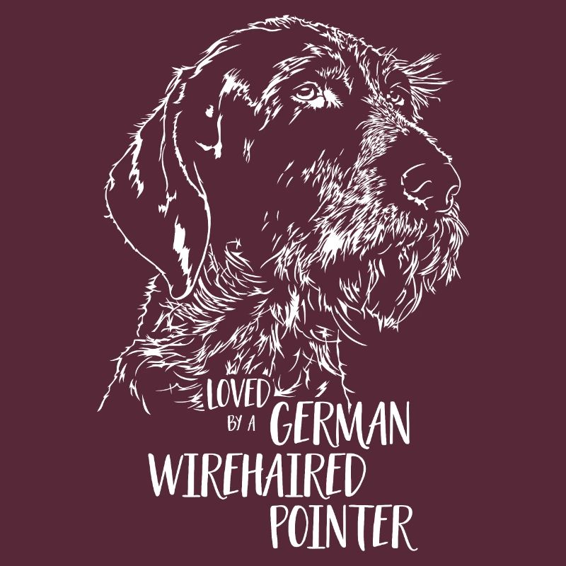 Loved by a German Wirehaired Pointer Hundespruch