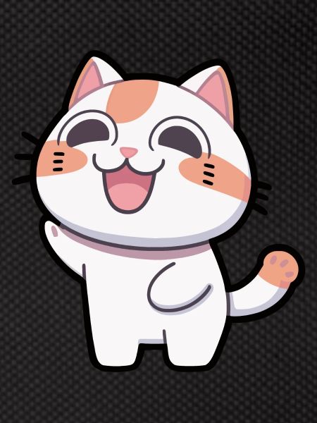 Cute happy cat