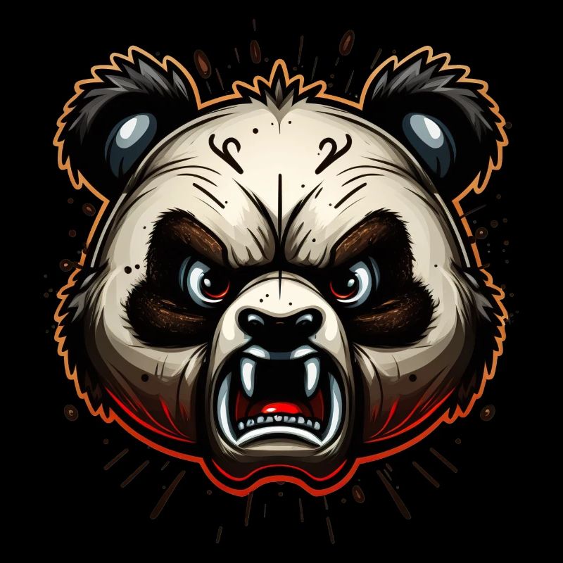 Wütender Panda