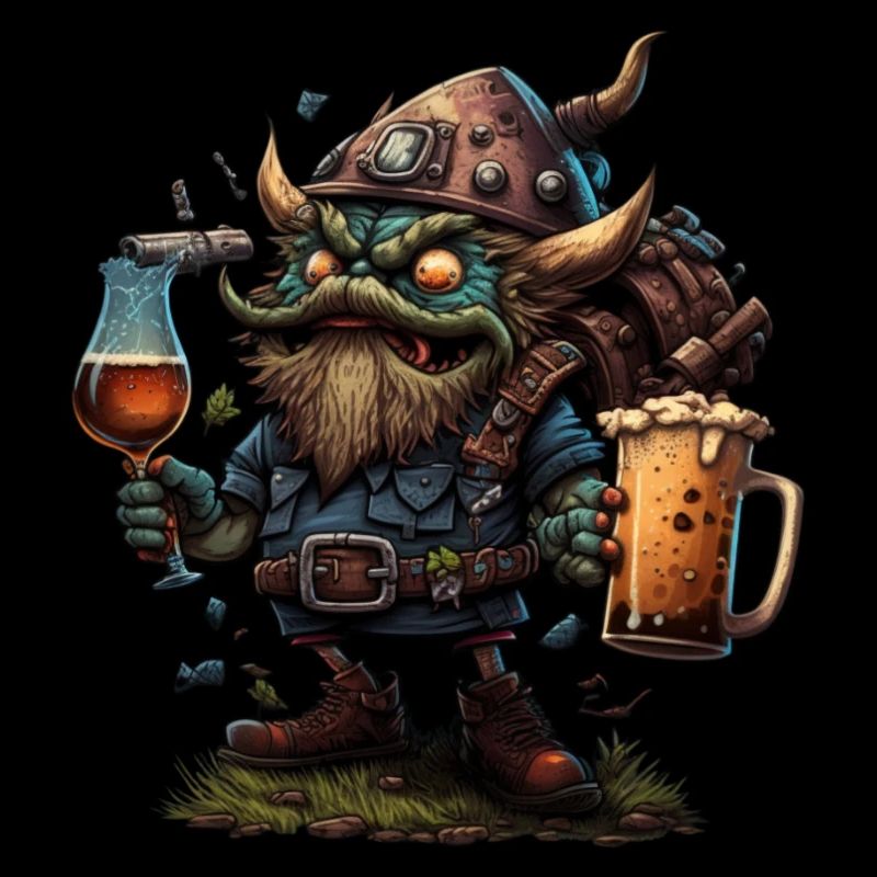 Drôle de monstre de bière
