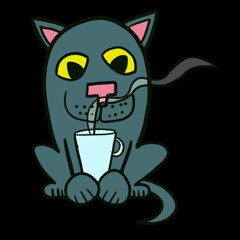 Café et chat