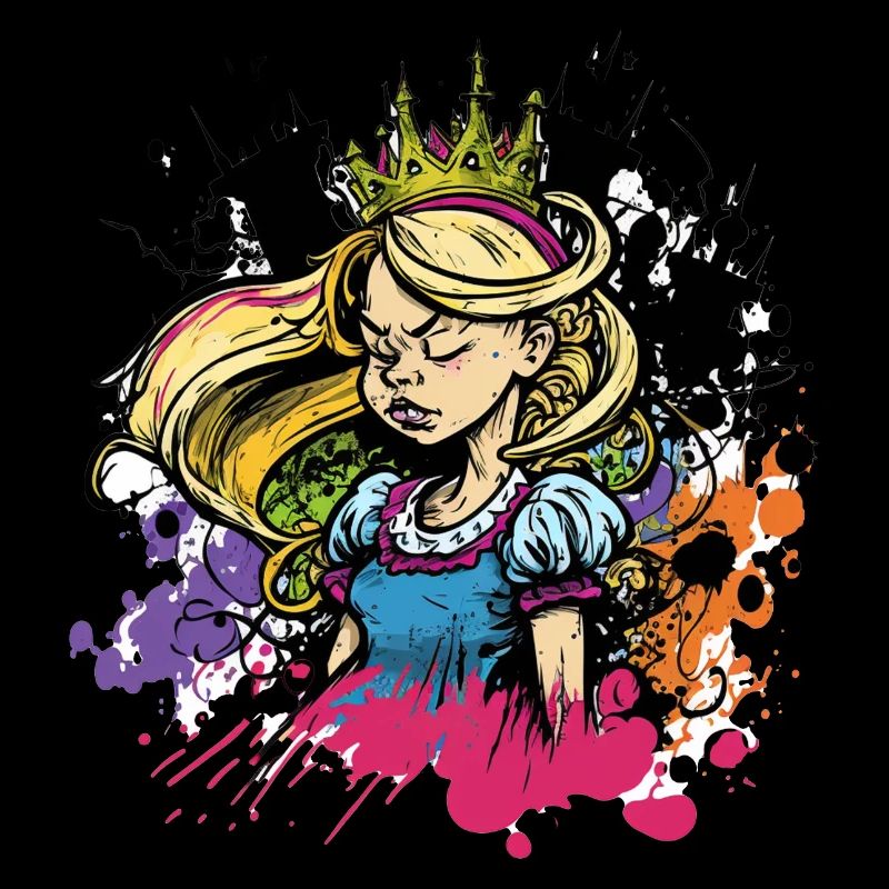 Prinzessin Graffiti Mädchen