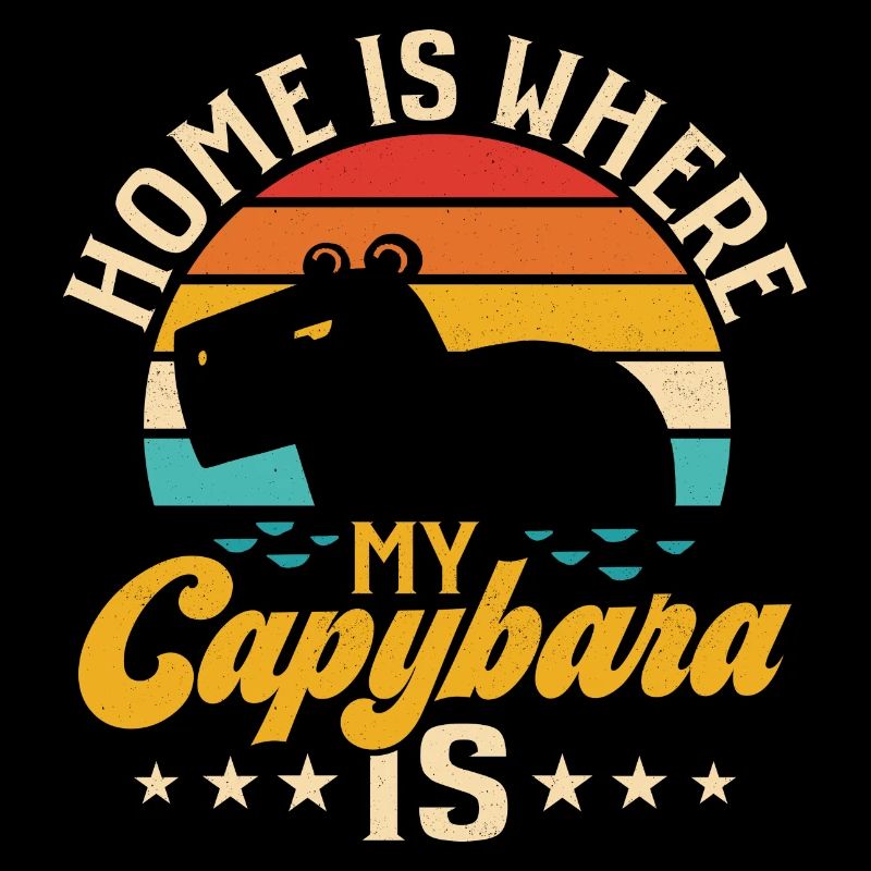Home Is Where My Capybara Is Capibara Owner Mammal