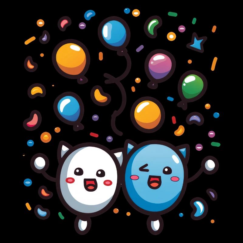 Joie de carnaval avec des confettis