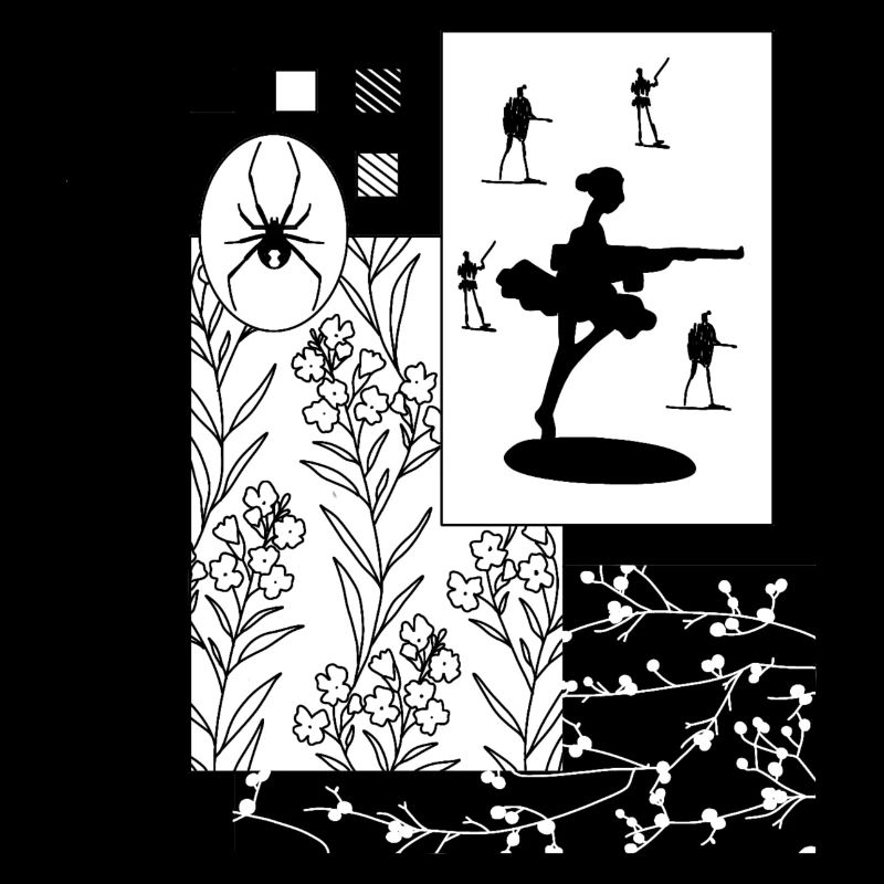 Scrapbooking black widow