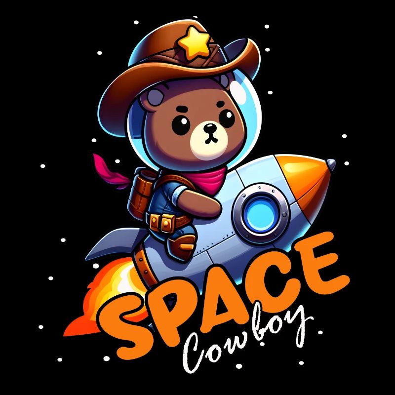 Ours cow-boy de l’espace