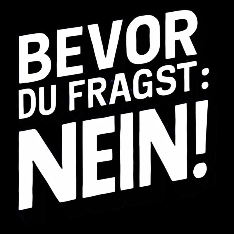 Bevor Du fragst: NEIN!