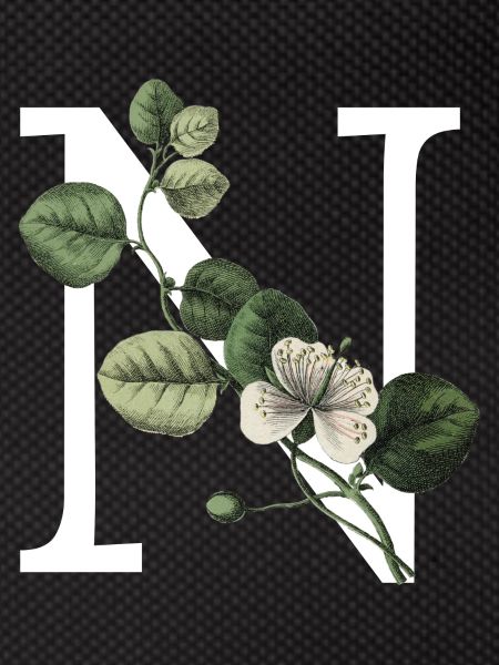 Letter N Green Botanical