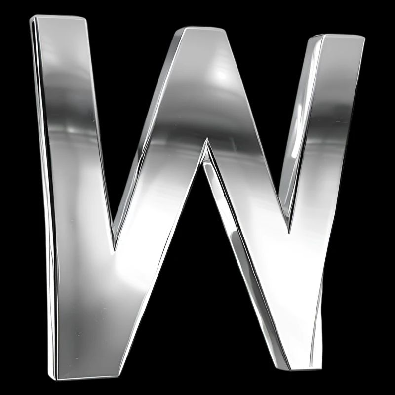 Chrome ,, W " Métallisé