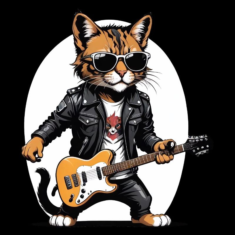 Cat Rocker Katze HardRock Geschenk