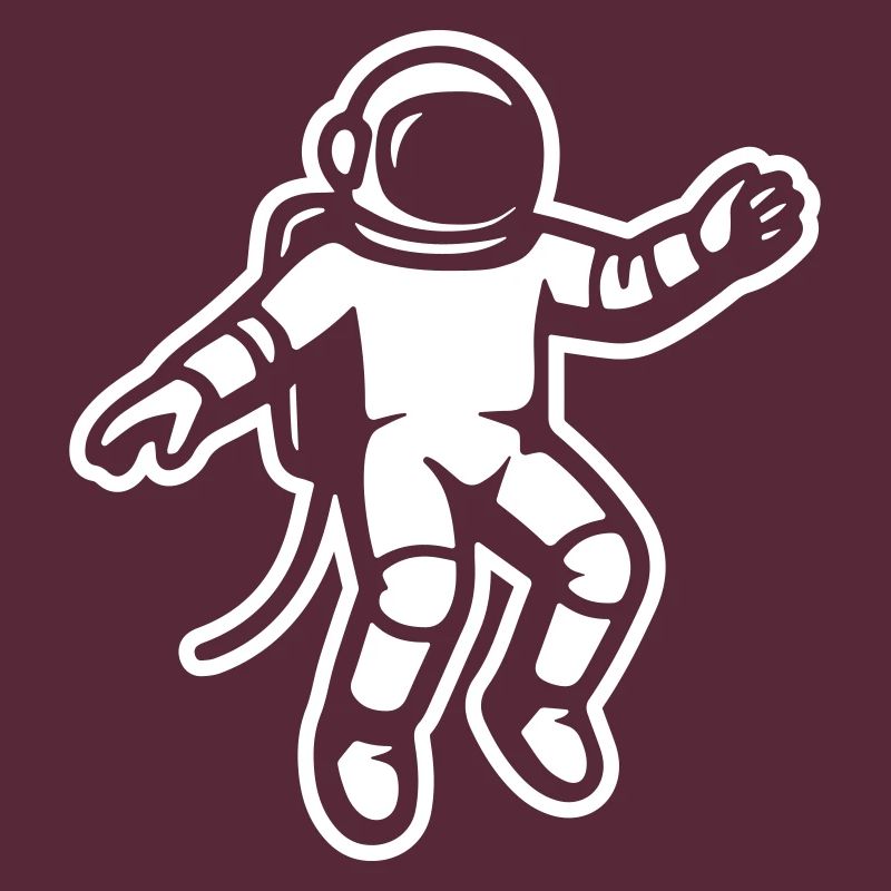 astronaut floating freely in space, captured mid-s