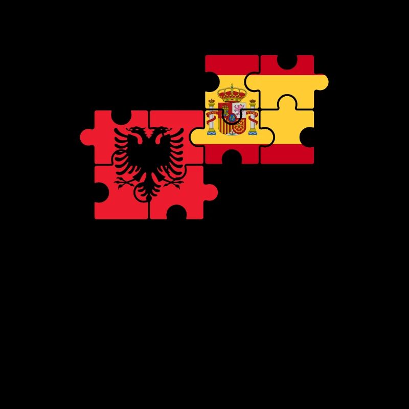 Albanien Spanien Flagge Spanisch Albaner