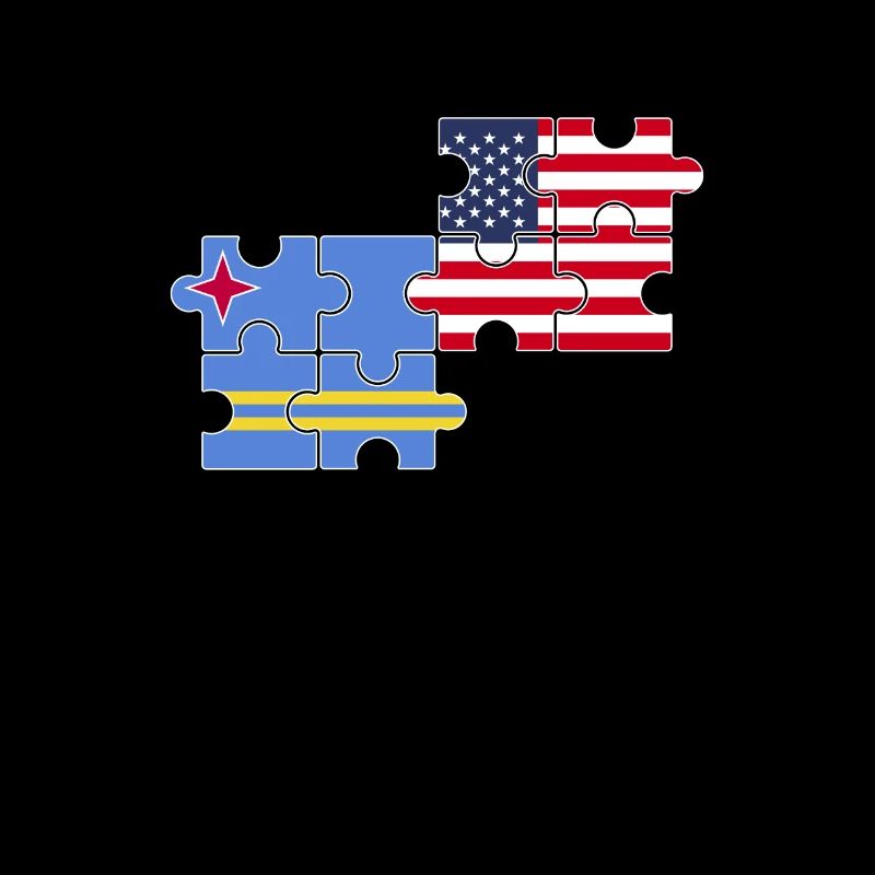 Aruba USA flag American Arubans