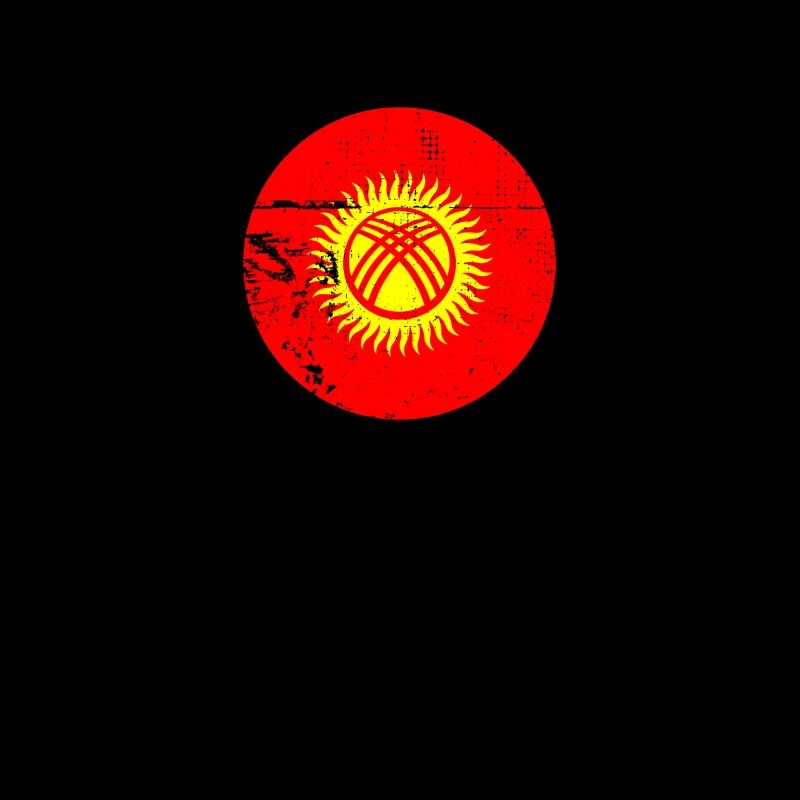 Kirghizistan Vintage Kirghize Drapeau Kirghize