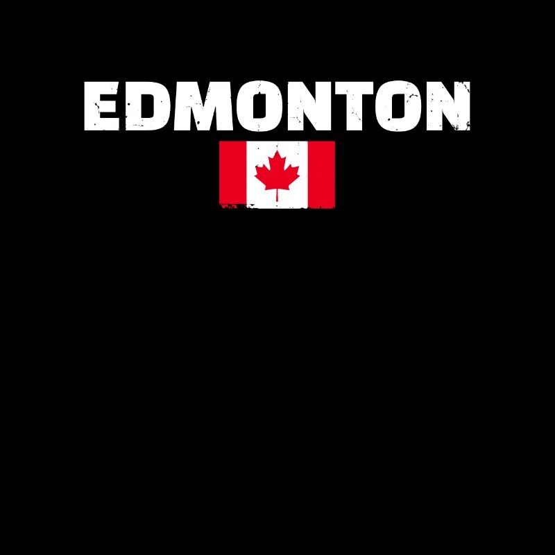 Edmonton Vintage Canada Drapeau canadien Canadien