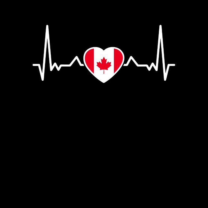 Canada Heartbeat Drapeau canadien Canadien