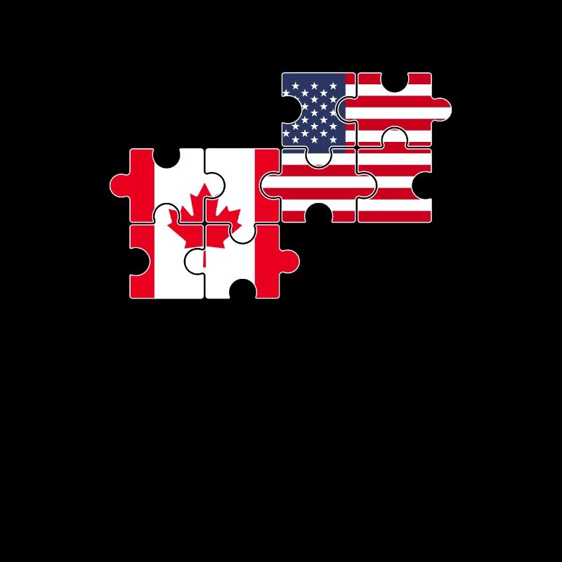 Canada États-Unis Drapeau Américain Canadien