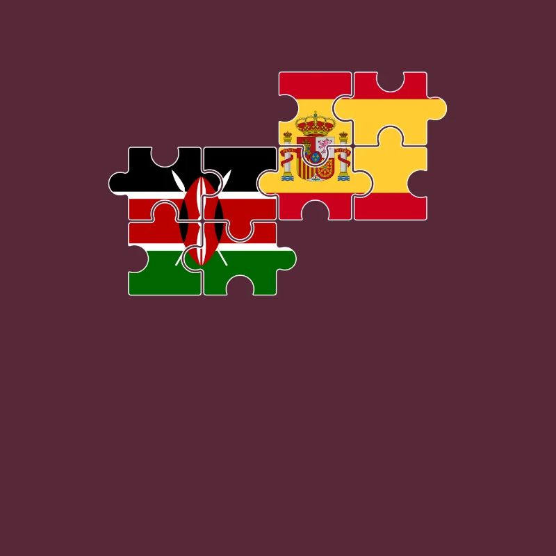 Kenya Espagne Drapeau Espagnol Kenyan