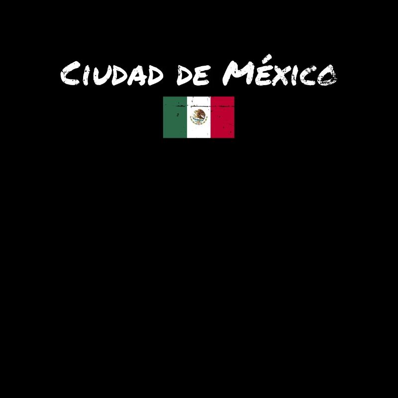 Ciudad De México Vintage Mexique Drapeau mexicain