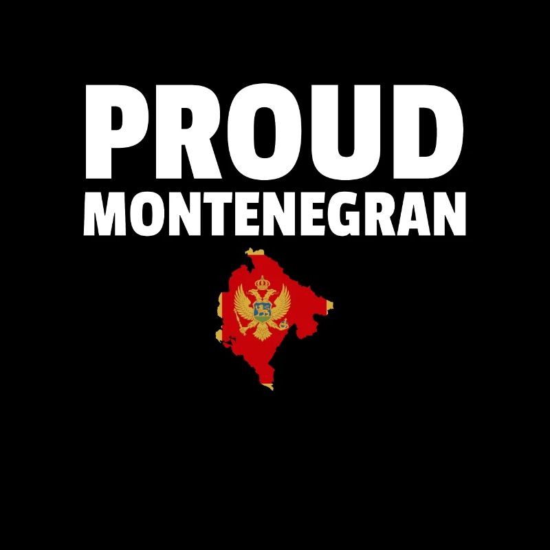 Fier Monténégro Carte Drapeau du Monténégro