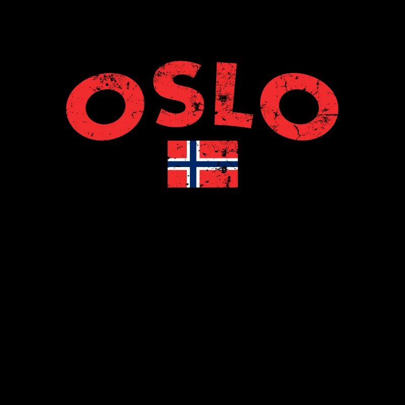 Oslo Vintage Norway Norwegian Flag Norwegian