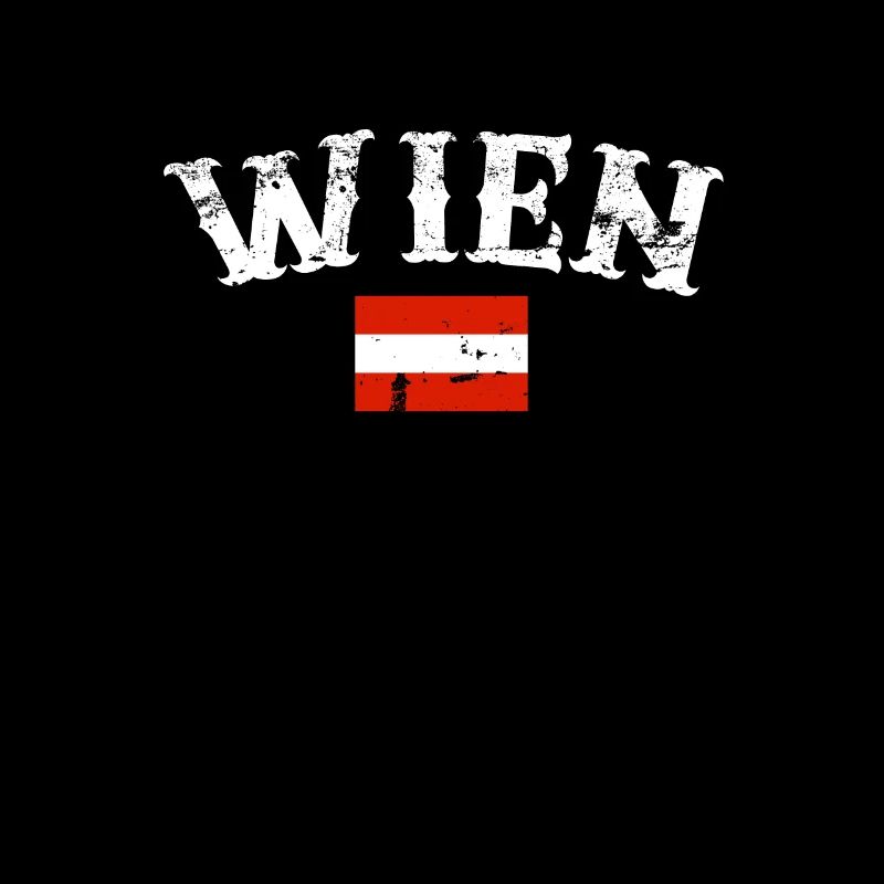 Vienna Austria Vintage Austrian Flag