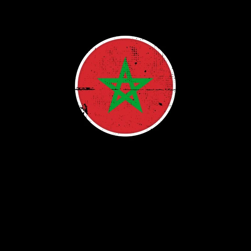 Maroc Vintage Marocain Drapeau Marocain