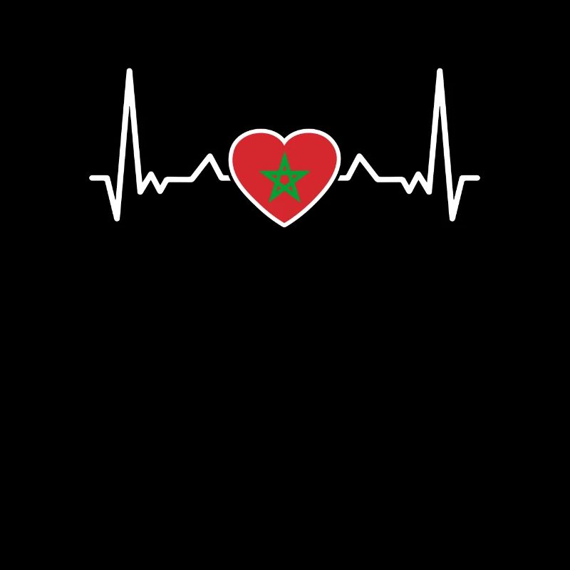 Maroc Heartbeat Drapeau marocain Marocain