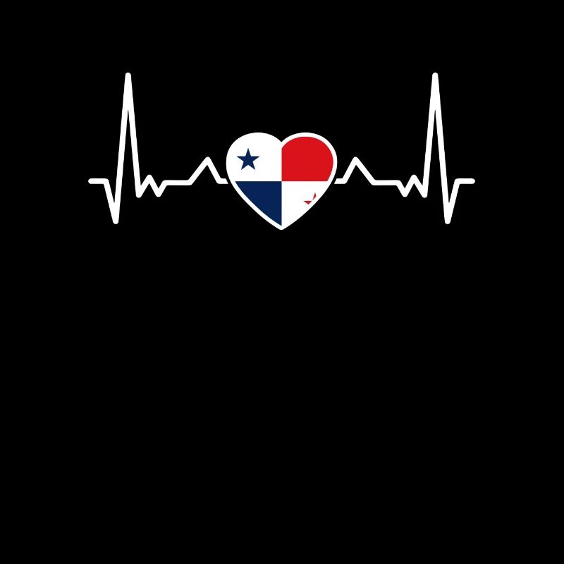 Panama Heartbeat Drapeau panaméen panaméen