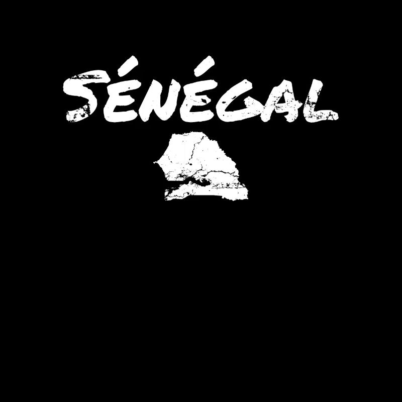Sénégal Vintage Senegal Map Senegalese