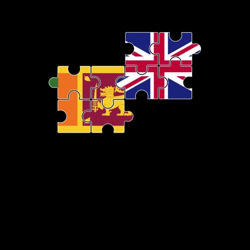 Sri Lanka UK Flagge Britischer Sri Lanker