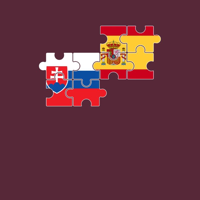 Slowakei Spanien Flagge Spanier Slowake