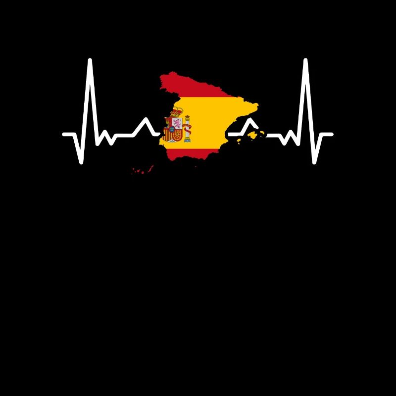 Spanien Karte Herzschlag Spanische Flagge Spanier