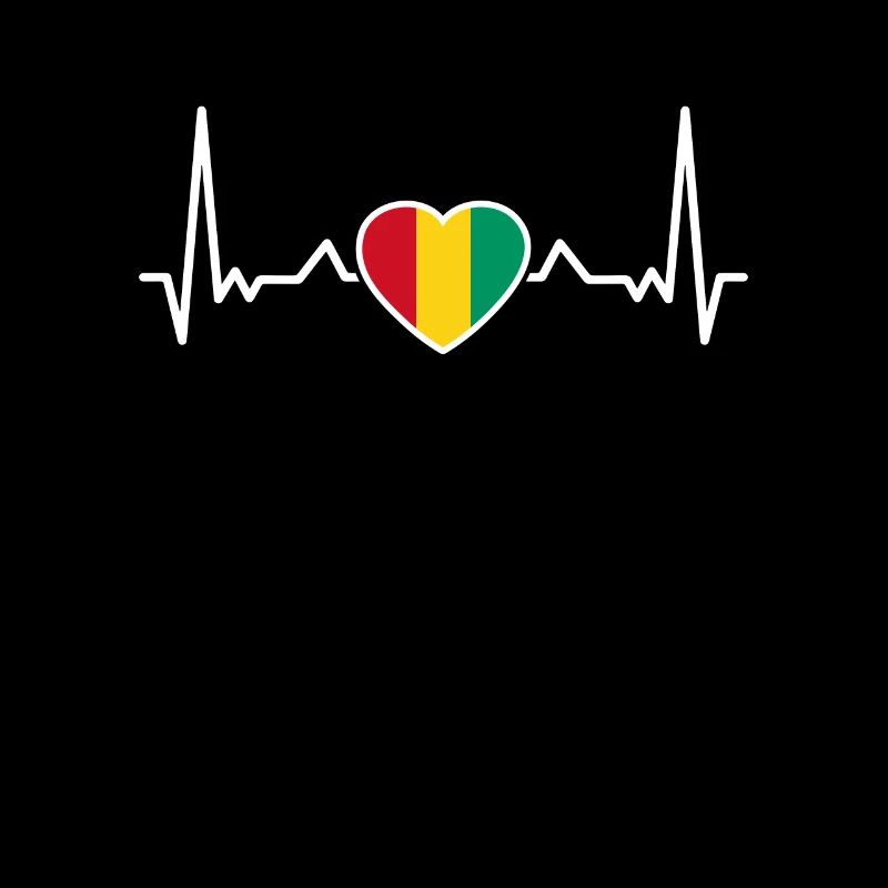 Guinée Heartbeat Drapeau de la Guinée Guinée